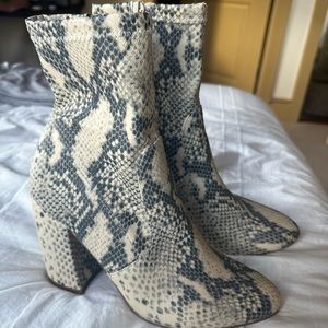 Steve Madden Snake Skin Booties